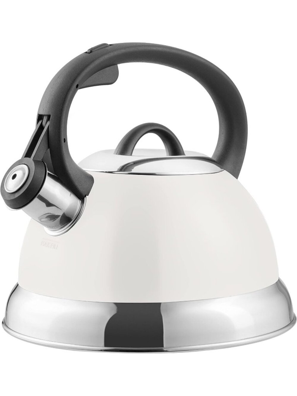 White Kitchen Whistling Tea Kettles 1.75-QT Stainless Steel Stove-Top Tea pot